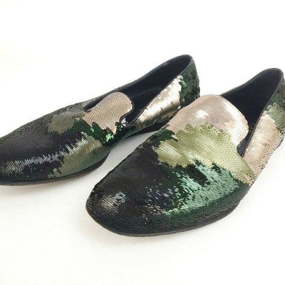 Prada Camouflage Sequin Evening Loafer Size 10 main image 7